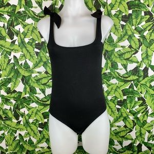 5 for $25 Don’t Ask Why Black Open Back Bodysuit